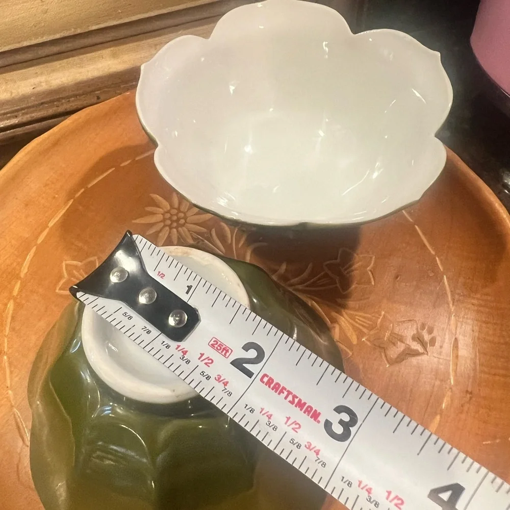 VTG Japanese Lotus Rice Bowls (x2)